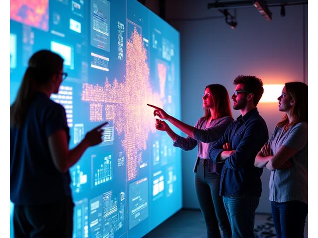 Founding team of Luminous Echo Events, collaborating with creative energy in a modern studio